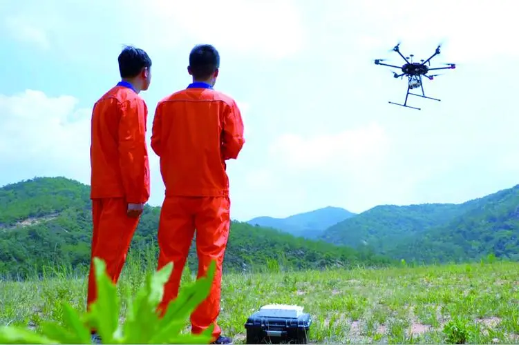 峨眉山无人机倾斜摄影巡检拍摄